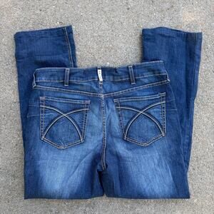 Ariat 34R HEMMED 31.5" Perfect Rise Rosa Boot Cut Blue Jeans 10027713